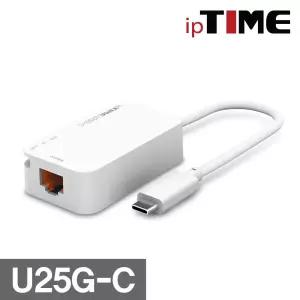 ipTIME U25G-C USB3.0 C타입 2.5G 이더넷 랜카드 씨카드 유선 LANCARD USB30C C카드 노트북 데스크탑 컴퓨