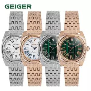 가이거(GEIGER) 여성 천연 다이아 메탈 워치 GE1264