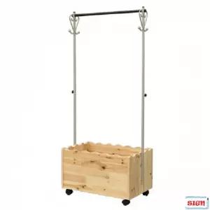 삼나무원목 왕관 공간행거 G-069