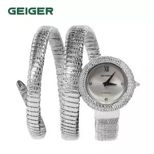 가이거(GEIGER) 여성 파이톤 메탈워치 GE1267WS