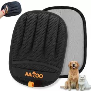 실리콘 개 칫솔을 사용한 고양이와 개를 위한 AARU 애완동물 제모 장갑 ？ 재사용 가능한 매직 브러시 세탁