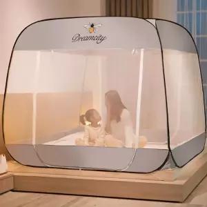 침대바람막이 난방텐트 보온 모기장 방풍 수면 방한