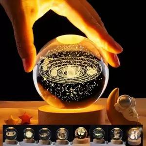 무드등 LED 유리구슬 수정구 우주 침실 수유등