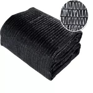 애그패브릭 30 그늘막 천 8x12피트 그물망 정원 파티오 및 식물용 클립 검은색