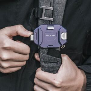 FALCAM F38 퀵 릴리스 백팩 클립 V2, 잠금 개스킷이 있는 카메라 스트랩 마운트, ARCA-Swiss 호환, 30kg 지