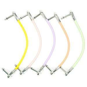 [호환품]EROK 기타 패치 케이블 1/4 효과 페달 직각 플러그 악기 액세서리