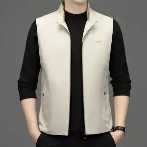 남성조끼 봄가을 트렌디 베스트 스타일리쉬 심플 스탠드넥 캐주얼 조끼 심쿵해외구매