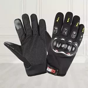 [셀러허브 1][우리상점] 가죽장갑 반장갑 미끄럼 바이크 터치 핑거리스장갑