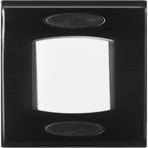 히스 제니시스 18000216 유선 푸시 초인종 버튼 블랙 메탈 조명 표면 장착 홈 개선 실외 하우스 액세서리