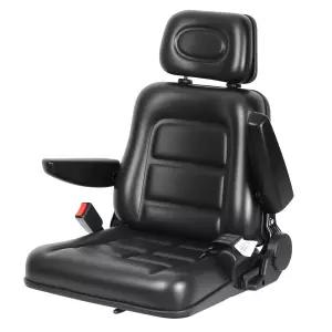 트랙터 굴착기 스키드 스티어 백호 텔레핸들러를 위한 안전벨트 조절 가능한 등받이 및 팔걸이