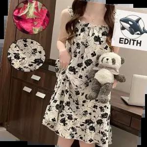 면잠옷 여름 플라워 원피스 편안한 샤워가운 면소재