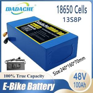 리튬 이온 100000mAh 48V 13S8P 슈트 Citycoco 전동 스쿠터 사용 배터리 모델 항공기 전기 도구 Cartssolar