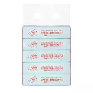 누아 프리미엄 에센스 로션 티슈 3겹 90매 5개 1세트