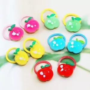 애견패션용품 문펫 미니사과 고무줄 2개 1세트 애견고무줄 강아지고무줄