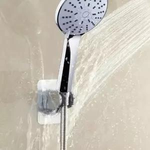 (선택 무타공 샤워기걸이A8)강력접착 A8 각도조절 샤워기걸이 무타공 샤워기 걸이 거치대 홀더 고정