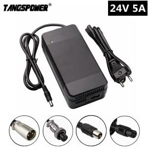 TANGSPOWER 24V 5A 전동 휠체어 골프 카트 납산 배터리 충전기 28.8V 고속