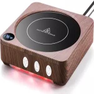 하우스 젬 머그 워머 - 온도 디스플레이가 있는 책상용 36W 커피 2-12시간 자동 차단 스마트 캔들 이상적인