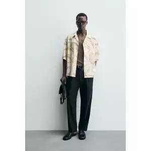 자라 ZARA 프루츠 프린트 셔츠 - 라이트 옐로우 5898515306 899463