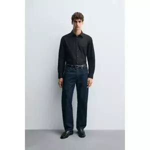 자라 ZARA EASY CARE 스트럭처 셔츠 - 블랙 7545710800 899625