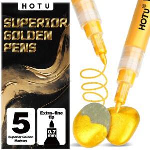 글리터 메탈릭 타이어 세라믹 릴 우드 5팩 마커 페인트 유리 락 페인팅 hotu 성인용 플라스틱용 골드