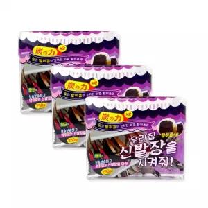 우리집 신발장을 지켜줘 탈취제 신발장용 250g 3개 탈취겔 숯 냄새제거