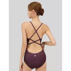 [아웃도어스/스피카]스피카 여성 크로스백 스윔웨어 SPA102 버건디+실리콘브라캡 세트