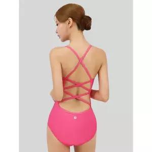 [아웃도어스/스피카]스피카 여성 더블엑스백 스윔웨어 SPA104 핑크+실리콘브라캡 세트