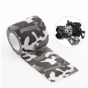 위장랩핑 밀리터리 위장무늬 탄력 테이프 카모블랙 위장테이프 압박테이프