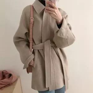 [하프클럽/몽벨리즈]헨리카라벨트모직하프코트 mde2302664