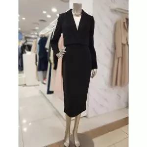 [미니멈] 세이브존01 배색 재킷 스타일 플레어 원피스 MYAAWO2020 (37561102)