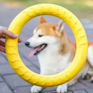 [콩심팥심]반려견 훈련장난감 놀리 디스크 로프공 링 플라잉 훈련디스크 운동