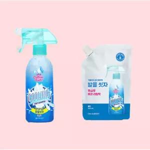 온더바디 코튼풋 발을씻자 풋샴푸 쿨링 본품 385ml 2개 리필 500ml 2개