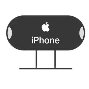 국산 가로 타원형 양면 블랙 철제 입간판 900x400 호텔 매장 홍보 피트니스 마켓