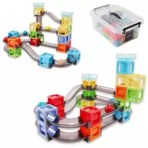 창의력발달 마그네틱 자석 구슬 롤코 롤링 블럭 72p 보관함포함 자석블록 사고력