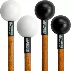 팀버 드럼 코 퍼커션 말렛 번들 ― 미국 조립 마림바 심벌 롤 글로켄슈필 우드블록용 스틱 하드 폴리 소프트