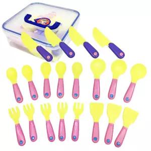 교육기관 말랑말랑 수저포크세트(16P) 부모선물 어린이집교구 간접행동놀이