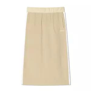 [오아이오아이컬렉션]레이어드 로고 벨벳 스커트 [CREAM]