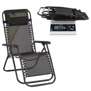 간편 접이식 경량 암체어 목받침 헤드쿠션 침대 리클라이너 의자 와이드