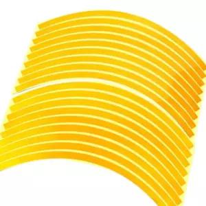 유광 타이어 스티커 노란색 오토바이 바퀴 휠 장식 다용도 바퀴 자동차