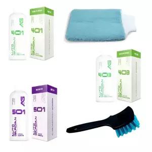 타이어 및 휠 세정 자동차 관리 세정제 브러쉬 워시미트 포함 타이어드레싱