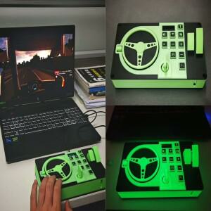 휴대용 900 ° 스티어링 휠 시뮬레이터 PAD900-F - 유로 트럭 포르자 호라이즌용 게임 컨트롤러