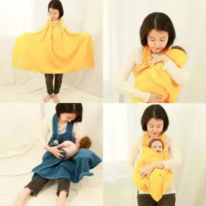 나와니스 베이비꼬 앞치마형 아기 목욕타월 신생아 흡수 타올 샤워 가운 아기용품