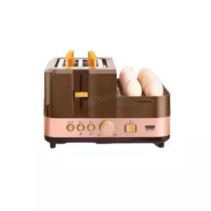 다기능 전기 토스트기 가정용 샌드위치 밝은 산호색 베이킹 아침 오븐 A