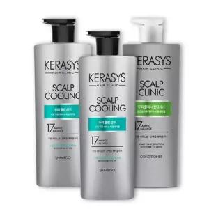 애경 케라시스두피 클리닉 쿨 샴푸 600mlX2개 + 두피 린스1개