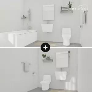 ~1/31 26만 상당 비데 증정데일리 라이트그레이 거실욕실+소형욕실 리모