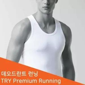 트라이 데오도란트 남성 런닝 민소매 남자나시 1매
