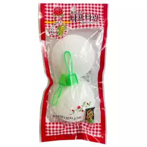 장미사 나프탈렌 왕공 100g 2개입/퇴치/강력/고체/좀약/실/내용/서랍/신발/용량/냄새/곰팡이/살균/변기