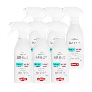 애경 랩신 항균 풋 샴푸 모이스처 블랑 코튼향 410ml 6개 보습케어 발씻기 발냄새