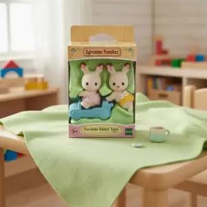 실바니안 패밀리 초콜릿토끼 쌍둥이 토끼인형 붕붕카 역할놀이 장난감 어린이 피규어 5420