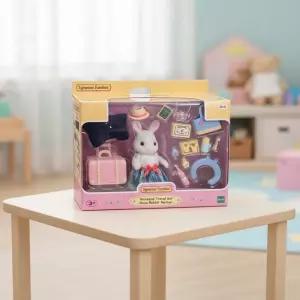 실바니안 패밀리 눈꽃토끼 여행놀이세트 미니어처 토끼 엄마 인형 역할놀이 소품 5641